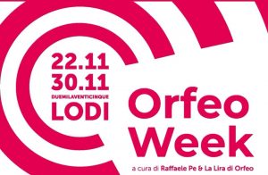 locandina evento orfeo week