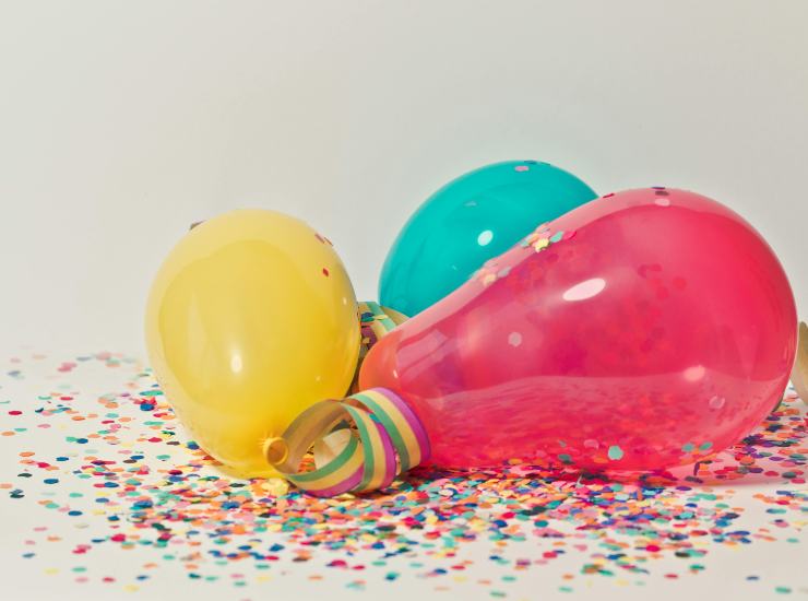 Palloncini e coriandoli 